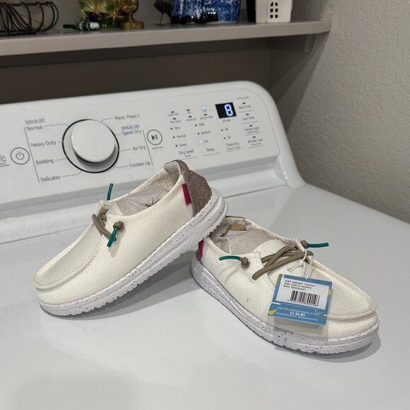 Hey Dude Wendy Youth Disco White Size K12 - Picture 3 of 14